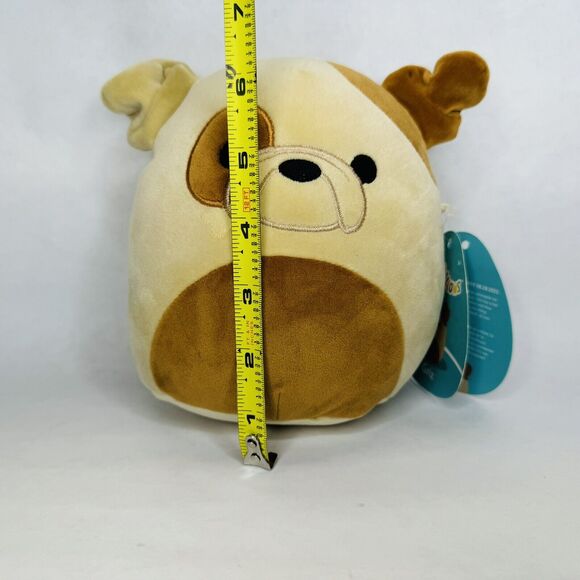 Squishmallow Griz the Bulldog Tan Brown 7" NEW - Picture 11 of 12